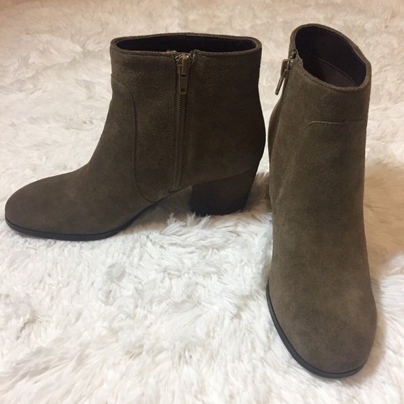 J. Jill Brown Suede Leather Ankle Boots Gee Waa - Picture 3 of 4
